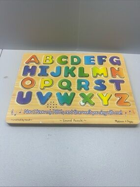 Melissa & Doug Alphabet Sound Puzzle - TESTED WORKS, Handcrafted